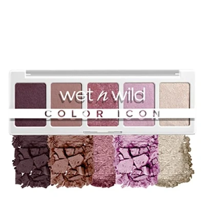 Imagen de Wet n Wild Paleta Color Icon 5 Pan, de Sombras Ojos, Colores Intensamente Pigmentados para el Maquillaje Diario, Fórmula Larga Duración y Fácil Difuminar, Petalette