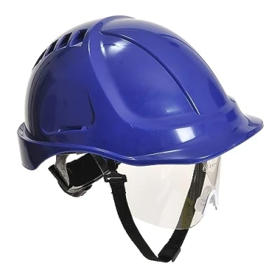 Imagen de Portwest PW54 Endurance Plus Casco de Seguridad con Visera Azul Real