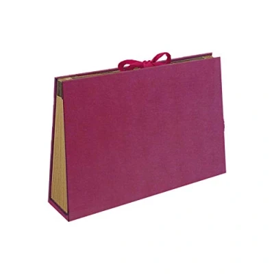 Imagen de Carpeta fuelle dohe cuarto carton forrado burdeos