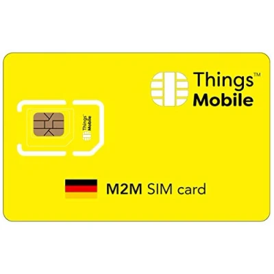 Imagen de Tarjeta SIM M2M Alemania Things Mobile Cobertura Global, Red multioperador GSM/2G/3G/4G LTE, sin costos fijos, vencimiento con tarifas competitivas. 10 de crédito Incluido