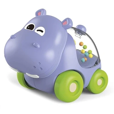 Imagen de Lisciani Coche Hippo y Juego De Memoria para Bebés Educativo Desarrollo Sensorial Pequeño con Bolas 1 a 4 años CAROTINA BABY
