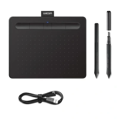 Imagen de Tableta gráfica Wacom CTL 4100WLK S Intuos Small, Bluetooth, Negra
