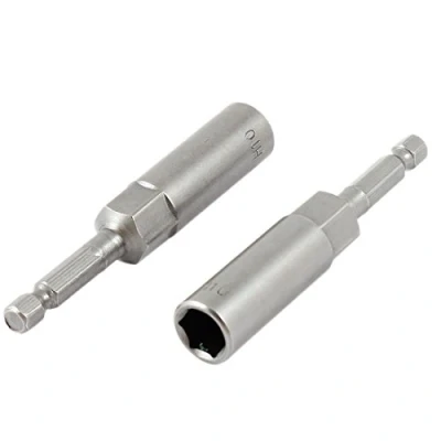 Imagen de sourcing map a14050200ux0037 Magnética de energía tuerca hexagonal 10 mm zócalo controlador bits longitud 80 2 piezas