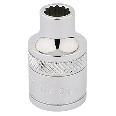 Imagen de Draper D AF 3/8 &quot;Square Drive Llave &amp; # 174; 12 Punto Socket (1/4&quot;), azul