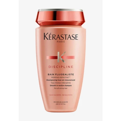 Imagen de Kérastase Discipline, Champú Suavizante, Para Pelo Indisciplinado, Encrespado y Fino, Sin Sulfatos*, Bain Fluidéaliste, 250 ml