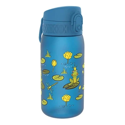 Imagen de Ion8 Niños Botella Agua, Sin BPA, Fugas, 350ml, Lago con Ranas