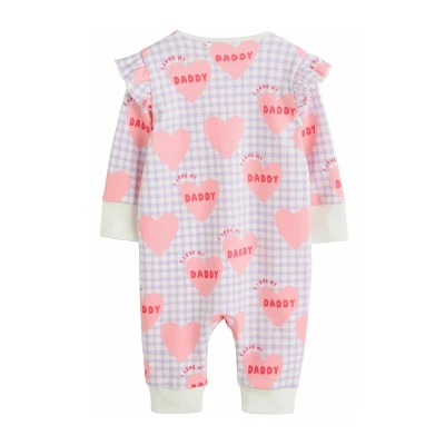 Imagen de Next Regular FIT Family TWO WAY ZIP Pijama para niños, Talla: 6 9m, Lilac purple