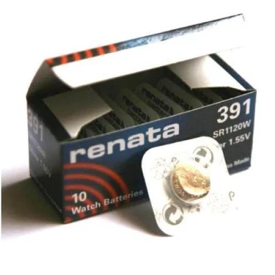 Imagen de 10 x Renata 391 Fabricada en Suiza de Litio Pila botón SR1120 W
