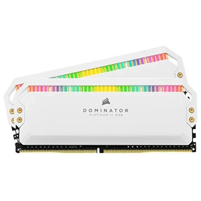 Imagen de Corsair Dominator Platinum RGB 16 GB DDR4 3200MHz C16, LED Memoria de Sobremesa, Rendimiento Alta, Respuesta Ajustados, 12 Direccionables CAPELLIX Leds RGB, 2 x 8 GB, Blanco