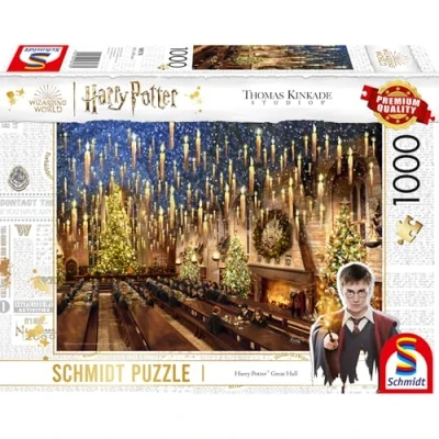 Imagen de Schmidt Juego 58578 Thomas Kinkade, Wizarding World, Harry Potter, Hall, puzle de 1000 Piezas, Multicolor