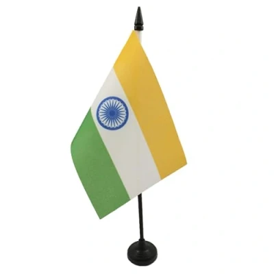 Imagen de BANDERA de MESA INDIA 15x10cm BANDERINA DESPACHO INDIANA 10 x 15 cm AZ FLAG