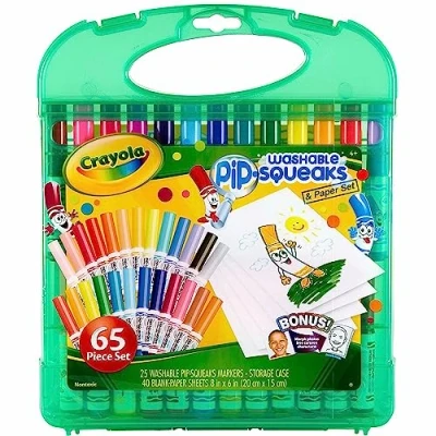 Imagen de CRAYOLA 04 5227 Maletín rotuladores Lavables 65 Piezas