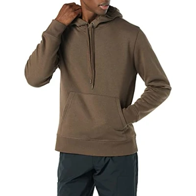 Imagen de Amazon Essentials Sudadera con Capucha, Disponible en Tallas Grandes y Altas Hombre, Marrón Medio, L