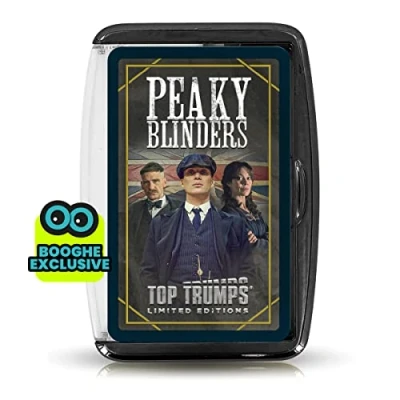 Imagen de Peaky Blinders Juego de cartas Top Trumps edición limitada, color dorado