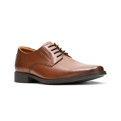 Imagen de Clarks Hombre Tilden Plain Oxford, Marrón (Dark Tan Leather 350), 44 EU