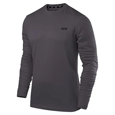 Imagen de TCA Camisetas Manga Larga Hombre Camiseta Running con Cuello Redondo Corte Semi Ajustado Cabernet, L