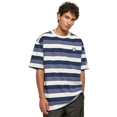 Imagen de Starter SUN Stripes Camiseta estampada, Hombre, Talla: Small, Darkblue vintageblue palewhite