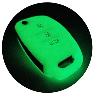Imagen de Funda de Silicona para Llaves el Coche Cover 3 Botones Llave VA (Noctilucent)
