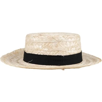 Imagen de P&#039;tit Clown 27010 Sombrero de paja tipo canotier para adulto, color beige