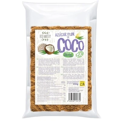Imagen de Azúcar de Flor Coco Organico Bio, Sin Gluten. 100% Natural Y Con Bajo Índice Glucémico. Azucar Ecológico, Apto Vegano.