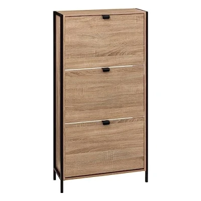 Imagen de 5five mueble zapatero de 3 cajones &quot;aliaj&quot; efecto roble natural