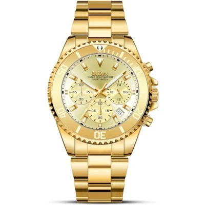 Imagen de Relojes para Hombre cronógrafo de Acero Inoxidable Impermeable Fecha, Cuarzo analógico Negocios Casual Moda, Negro.