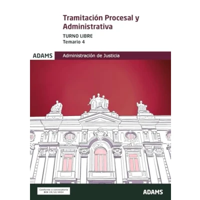 Imagen de Temario 4 Tramitación Procesal y Administrativa, turno libre