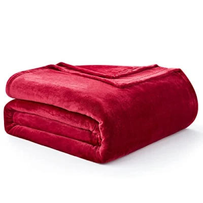 Imagen de EHEYCIGA Manta Sofa Invierno, Mantas para Pequeña, Franela Suave, Cobijas de Polar Cubre Sofa, 130x165 cm, Rojo