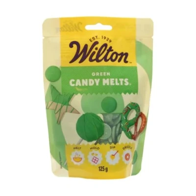 Imagen de Wilton Candy Melts Verde Oscuro Caramelos para Derretir con Sabor Dulce y Cremoso Moldear, Sumergir Decorar, Optimas Cake Pops, Dulces, Tartas Postres Revestidos, 125 g