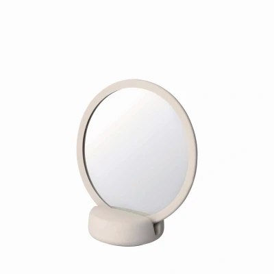 Imagen de Blomus Sono Espejo cosmético Moonbeam/blanco Cerámica/silicona (alto x ancho profundidad) 185 90 170 mm, talla única, 69162