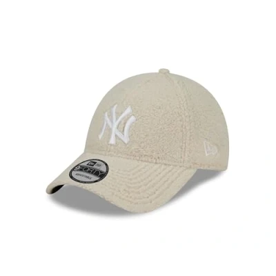 Imagen de New Era York Yankees 9Forty Basecap Teddy Weiß verstellbar Strapback Fanaccessoire NY Logo Kappe One Size