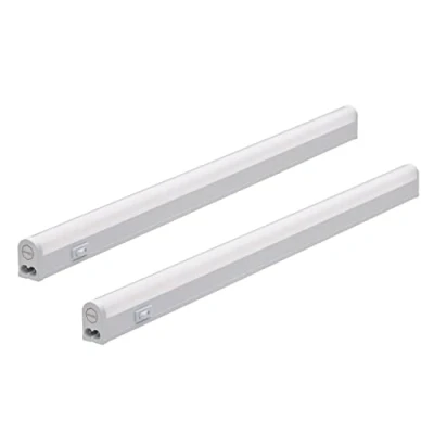 Imagen de Oktaplex set de 2 Riga Luminaria LED bajo armario cocina 54 cm blanco neutro 4000K tira luz extensible 840 lumen 8,8 W 230 V con interruptor