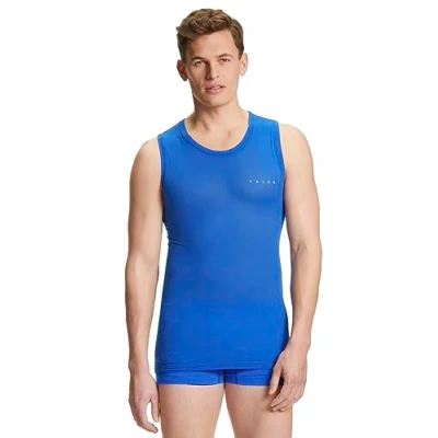 Imagen de FALKE Ultralight Cool M S/L SH hilo funcional refrigeración de secado rápido 1 pieza, Capa base superior Hombre, Azul (Yve 6714), XL