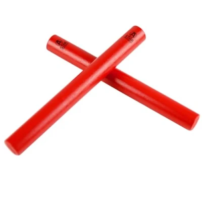 Imagen de A Star Red Wood Claves, 20cm 2Pcs/Par Palillos de ritmo mano, Instrumento percusión madera