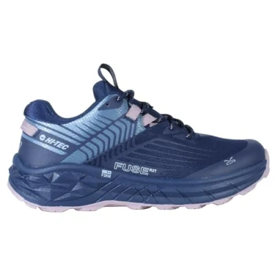 Imagen de Hi Tec Geo Fuse Trail Zapatillas Trekking Mujer, Durabilidad y Resistencia,seguras cómodas, Forro Antihumedad, protección Completa, Soporte Adicional, Running con Buena amortiguación