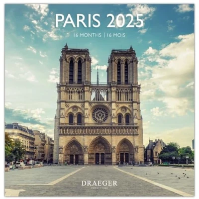Imagen de Grand Calendario de pared 29 x cm 2025 Septiembre 2024 a diciembre París