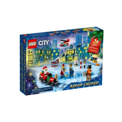Imagen de LEGO City Advent Calendar 60303 Building Kit; Includes Play Mat; Best Christmas Toys for Kids; New 2021 (349 Pieces)