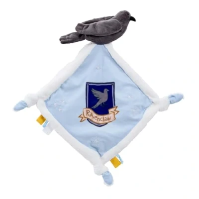 Imagen de Rainbow Designs Harry Potter Ravenclaw Manta cómoda para recién Nacidos, edredón de Felpa Suave con Cuervo y Cresta, bebé Esquinas anudadas Etiquetas táctiles