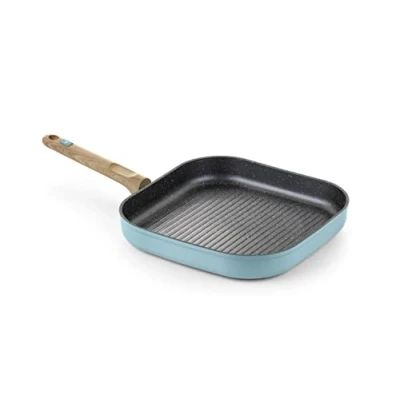 Imagen de BRA Nordik Grill con rayas 28 cm, aluminio forjado antiadherente, apto para todo tipo de cocinas incluida inducción