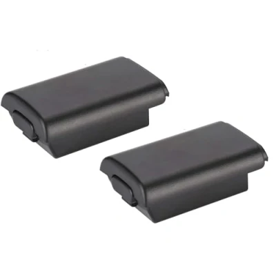 Imagen de 2 unidades de compartimento batería para mando Xbox 360, inalámbrico ajuste estable, duradero, color negro
