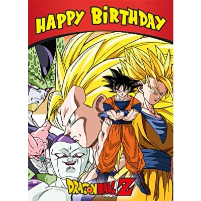 Imagen de Danilo Promotions Limited Tarjeta de felicitación oficial Dragon Ball, multicolor, 7 x 5 pulgadas