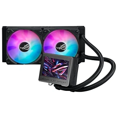 Imagen de Asus ROG Ryujin III 240 ARGB Kit de Refrigeración líquida CPU, Bomba Asetek 8a generación, 2 ventiladores 120 mm, pantalla LCD 3.5&quot;, Compatible con Intel LGA 1700, 115x, 1200 y AM4, AM5