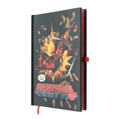 Imagen de Grupo Erik Cuaderno A5 Marvel DeadPool Bloc de notas Libreta punteada Bullet Journal con Portada LUZ: regalos pequeño Merchandising oficial