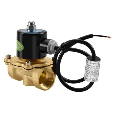 Imagen de Heschen válvula solenoide eléctrica de latón, 2W 250 25J, PT 1&#039;&#039;, DC24V, aire agua acción directa, reemplazo normalmente cerrada