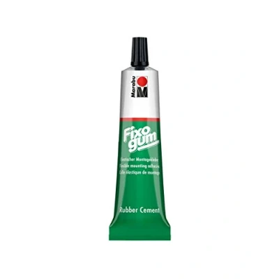 Imagen de Macabu Lote de 3 pegamentos montaje&quot; Fixogum Rubber Cement&quot;, tubo 50 g