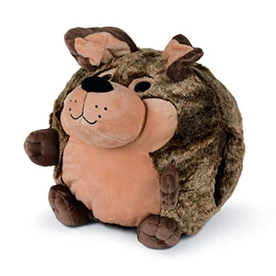 Imagen de COZY NOXXIEZ Calentador de manos peluche para niños, peluche, almohada como cojín calor esponjoso cama, coche y hogar (perro)