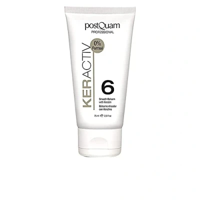 Imagen de PostQuam Serum para Pelo con Keratina Alisar el Cabello Bálsamo Alisador KerActiv nº 6 Tratamiento de Alisado Permanente e Hidratación Profunda Queratina y Proteínas Trigo 75 ml