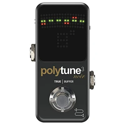 Imagen de TC Electronic POLYTUNE 3 NOIR Tiny Polyphonic Tuner con múltiples modos de afinación y BONAFIDE BUFFER incorporado