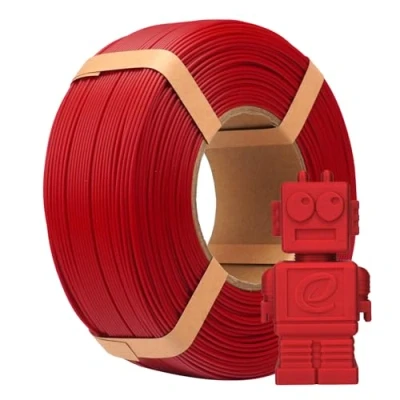 Imagen de eSUN PLA Refill Filament 1.75mm, Filamento de Impresión 3D sin Bobina Precisión Dimensional +/ 0.05mm, Carrete 1KG (2.2 LBS) Rápido para Impresoras Alta Velocidad,Rojo Oscuro