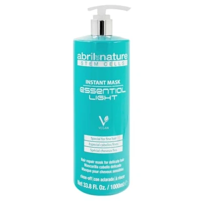 Imagen de abril et nature Mascarilla Profesional de Peluquería Essential Light Cabellos Finos, Delicados y/o Cubiertos Oxigena y Rejuvenece No Apelmaza Efecto Volumen Pelo 1000 ml
